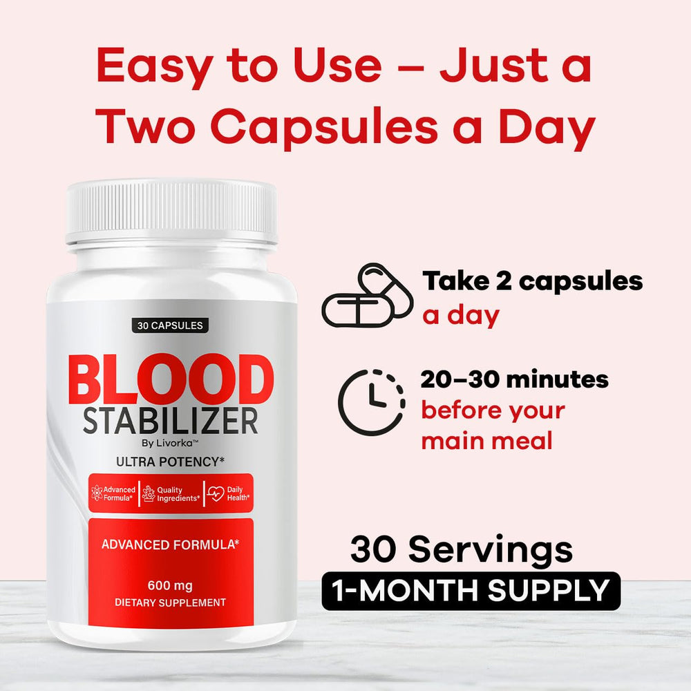 Two-pack LIVORKA Blood Stabilizer boxes arranged for extended supply