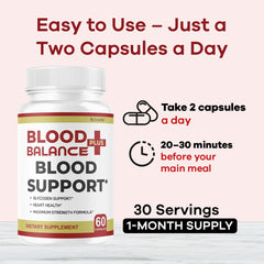 Livorka BloodBalance Plus supplement tablets on a spoon