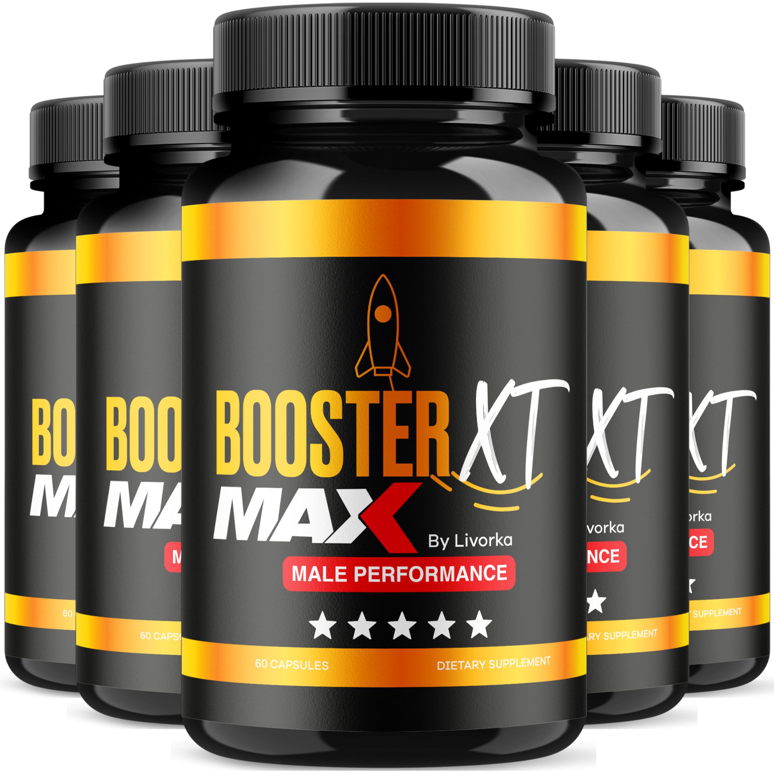 Livorka BoosterXT capsules bottle front with clear branding for easy daily use