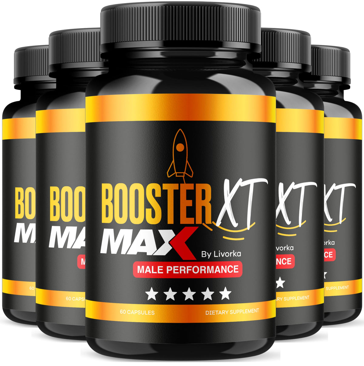 Livorka BoosterXT capsules bottle front with clear branding for easy daily use