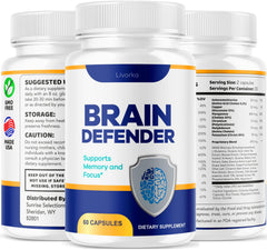 LIVORKA Brain Defender brand logo on product box.