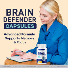 LIVORKA Brain Defender capsules close-up highlighting easy-to-swallow form.