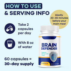 LIVORKA Brain Defender 5-pack packaging for convenient multi-month use.