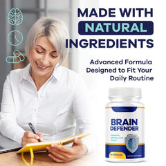 LIVORKA Brain Defender two-capsule serving on a morning desk.