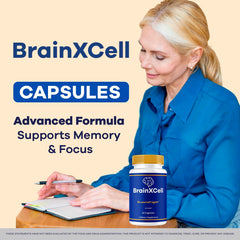 LIVORKA BrainXCell capsules close-up highlighting easy-to-swallow format