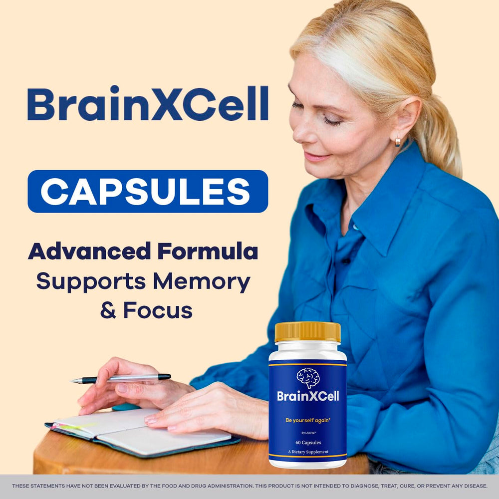 LIVORKA BrainXCell capsules label closeup – clearly labeled formula for easy tracking.