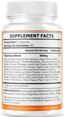 LIVORKA Burn Flow bottle with dosage directions for digestion.