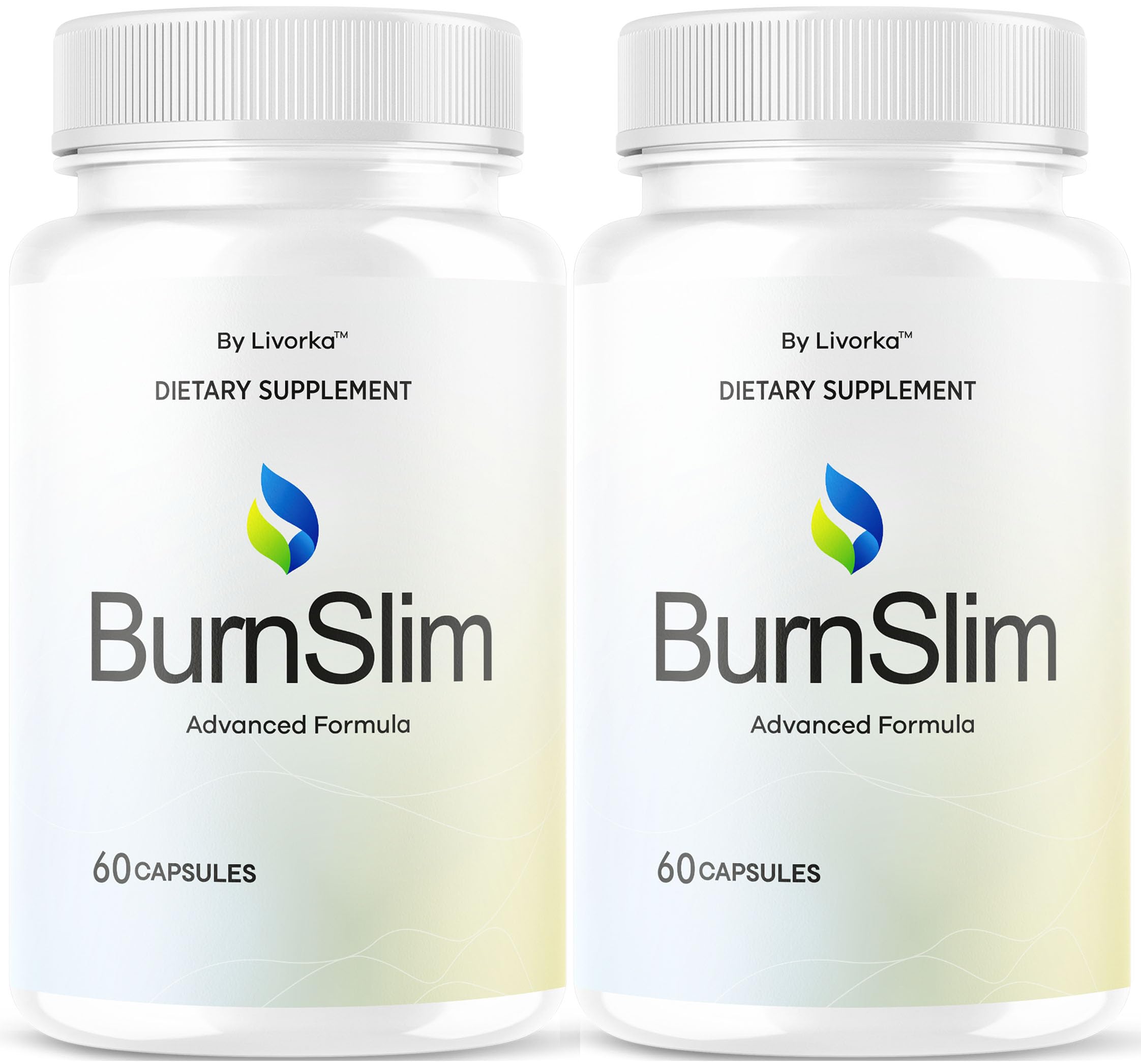 LIVORKA Burn Slim capsules bottle highlights daily wellness support for active lifestyles.