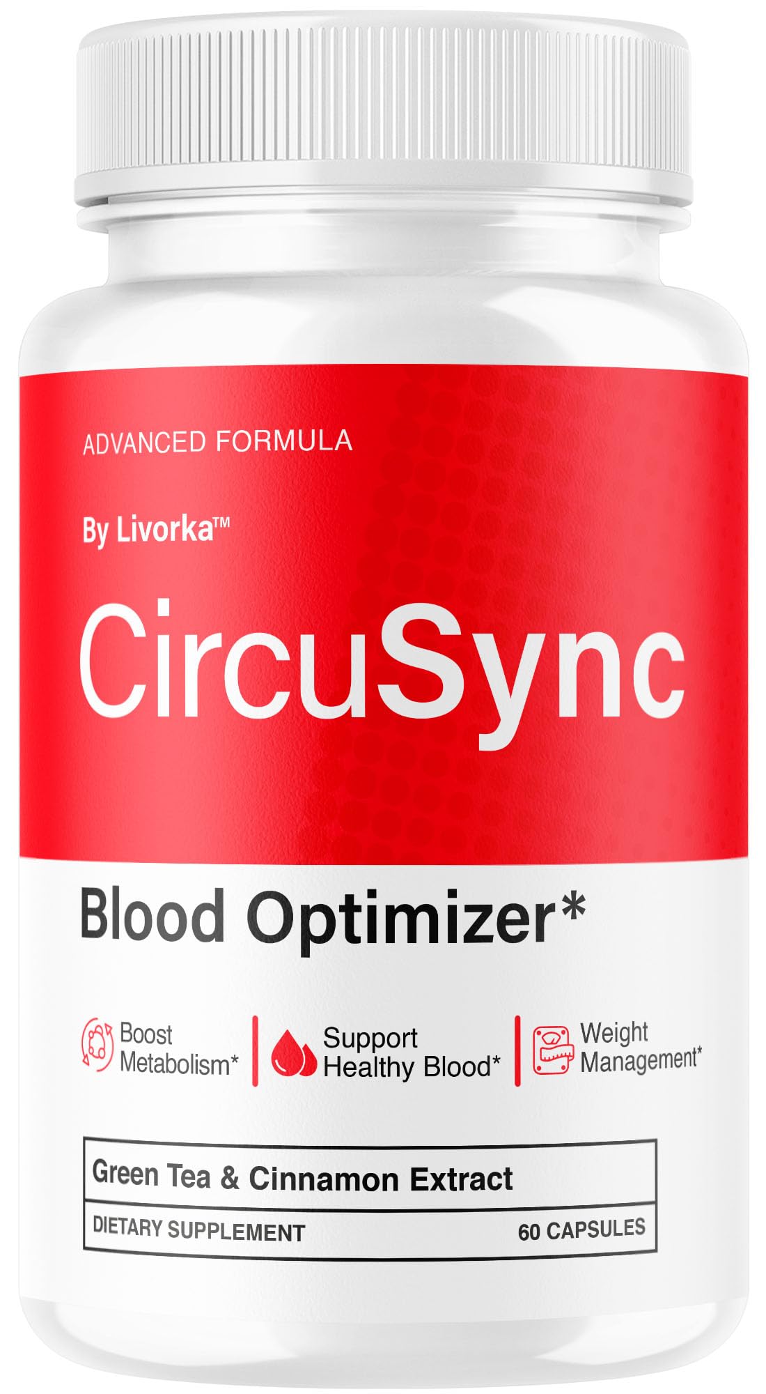 LIVORKA Circusync bottle front for daily wellness support.