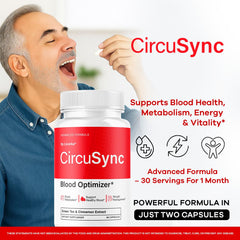 LIVORKA Circusync capsules close-up showing two-capsule daily dose.