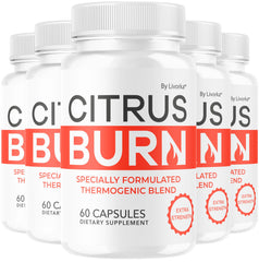 LIVORKA Citrus Burn capsules bottle front for daily wellness with all-natural ingredients.