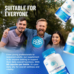 LIVORKA Cognicare Pro bottle pouring capsules into hand.