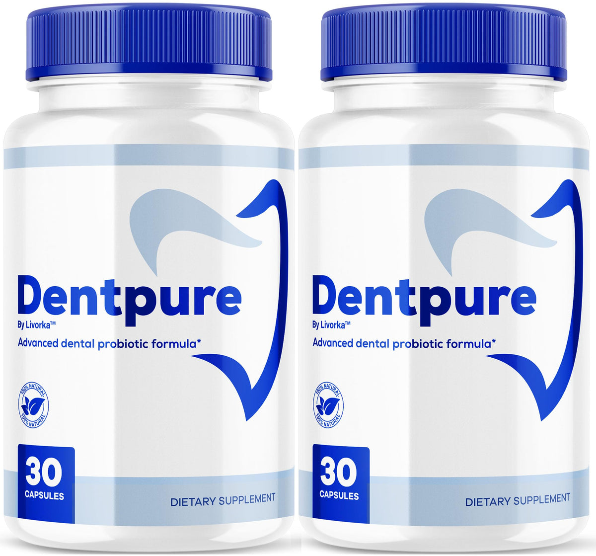 LIVORKA Dentpure probiotics bottle front showing natural oral health support