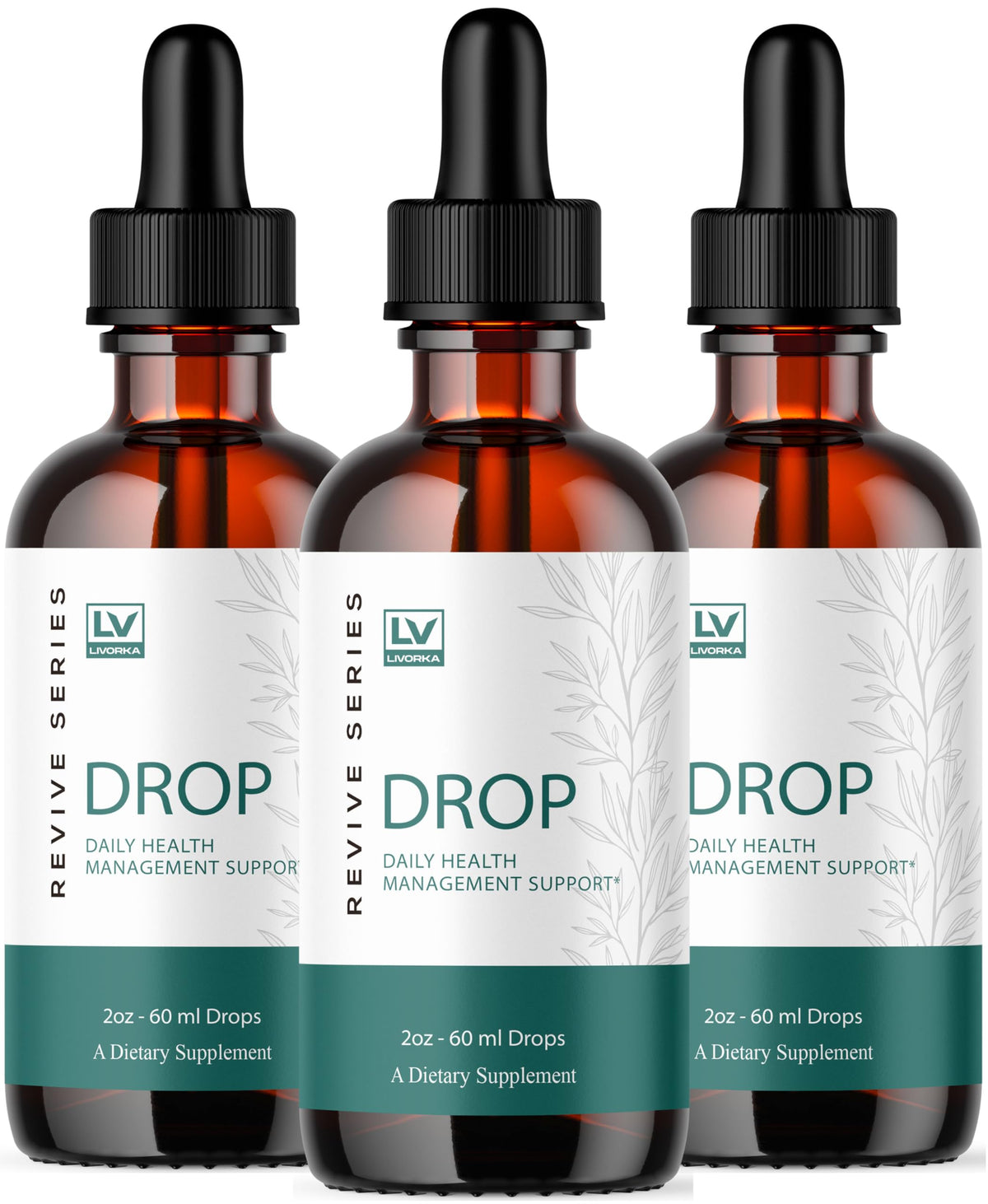 LIVORKA Drop The Pounds bottle front view highlighting everyday wellness.