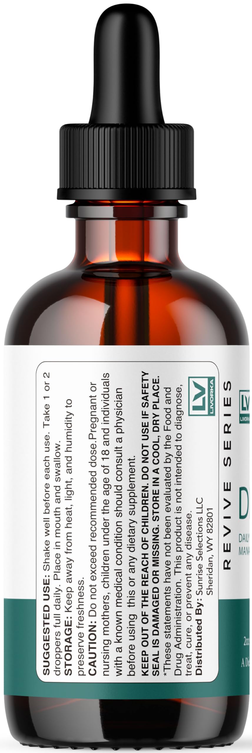 LIVORKA Drop The Pounds dropper-use demonstrates quick, mess-free daily application.