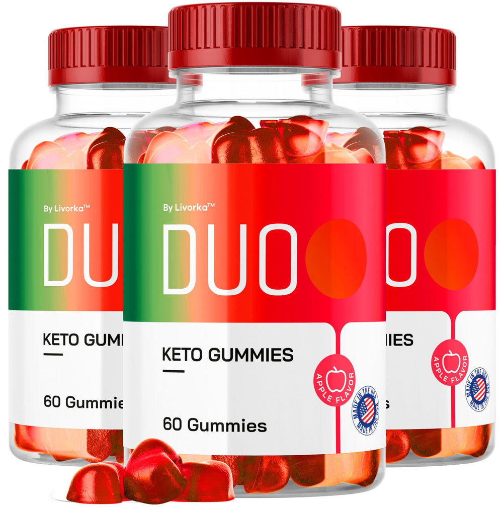 LIVORKA Duo Keto ACV Gummies pack front, convenient daily supplement for wellness