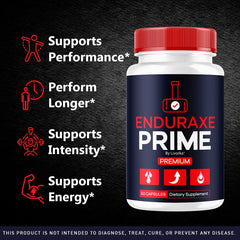 Enduraxe Prime capsules close-up highlighting natural ingredients.