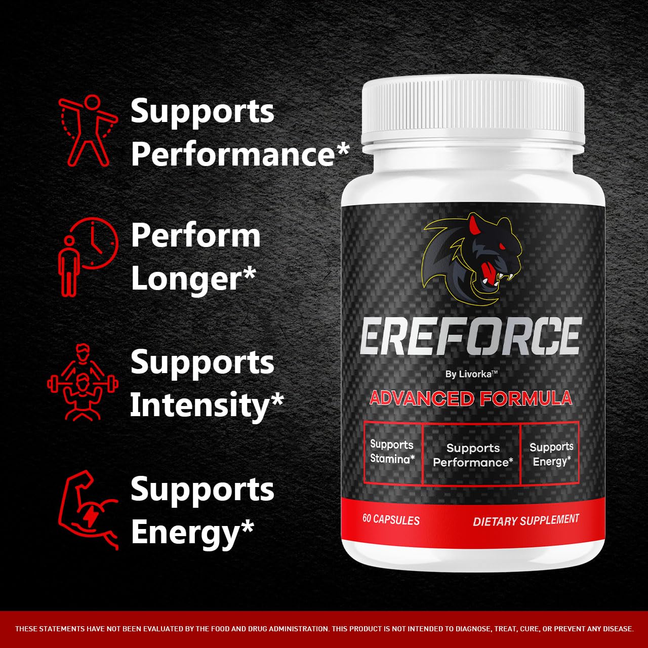 LIVORKA Ereforce bottle back: label details and premium ingredients