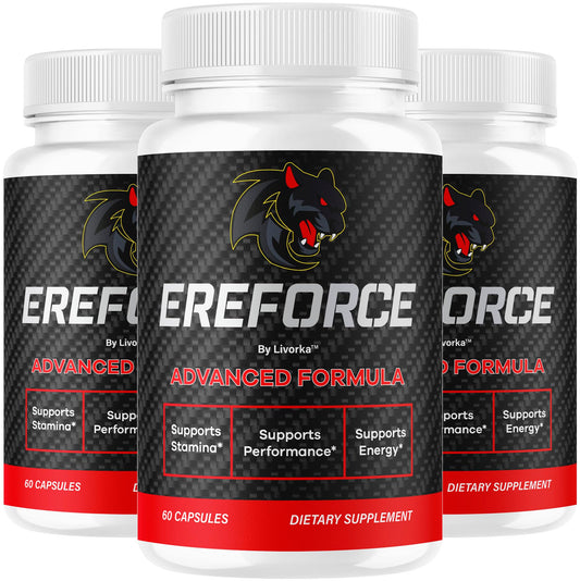 LIVORKA Ereforce bottle front: premium all-natural capsules for daily wellness