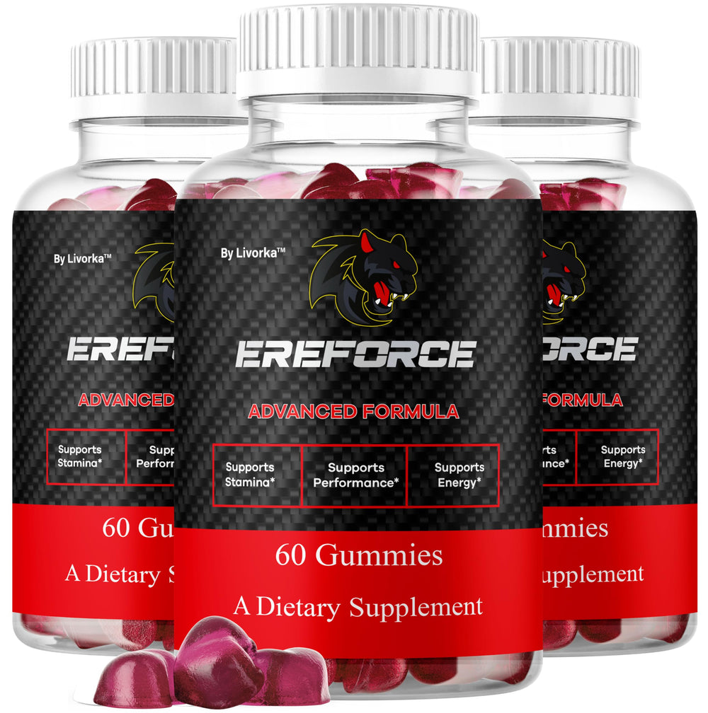 LIVORKA Ereforce gummies bottle front for daily wellness