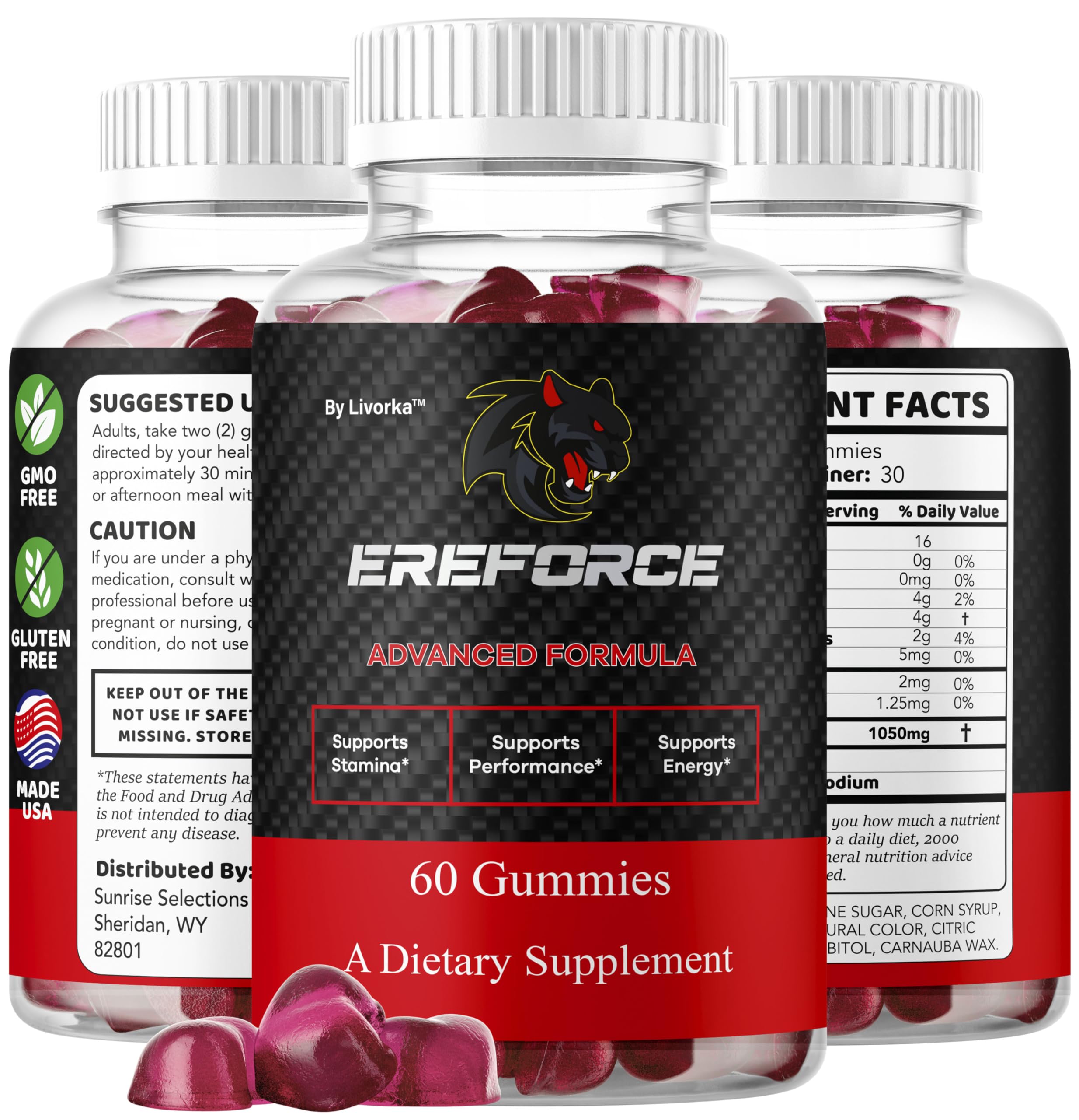 Unboxed LIVORKA Ereforce packaging with premium design