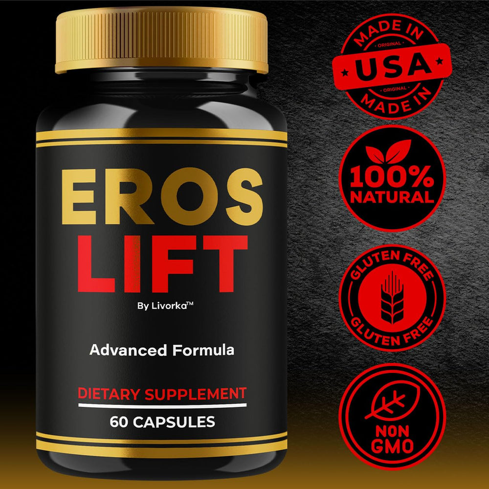 LIVORKA Eros Lift outer box with dosage guidance and overview.
