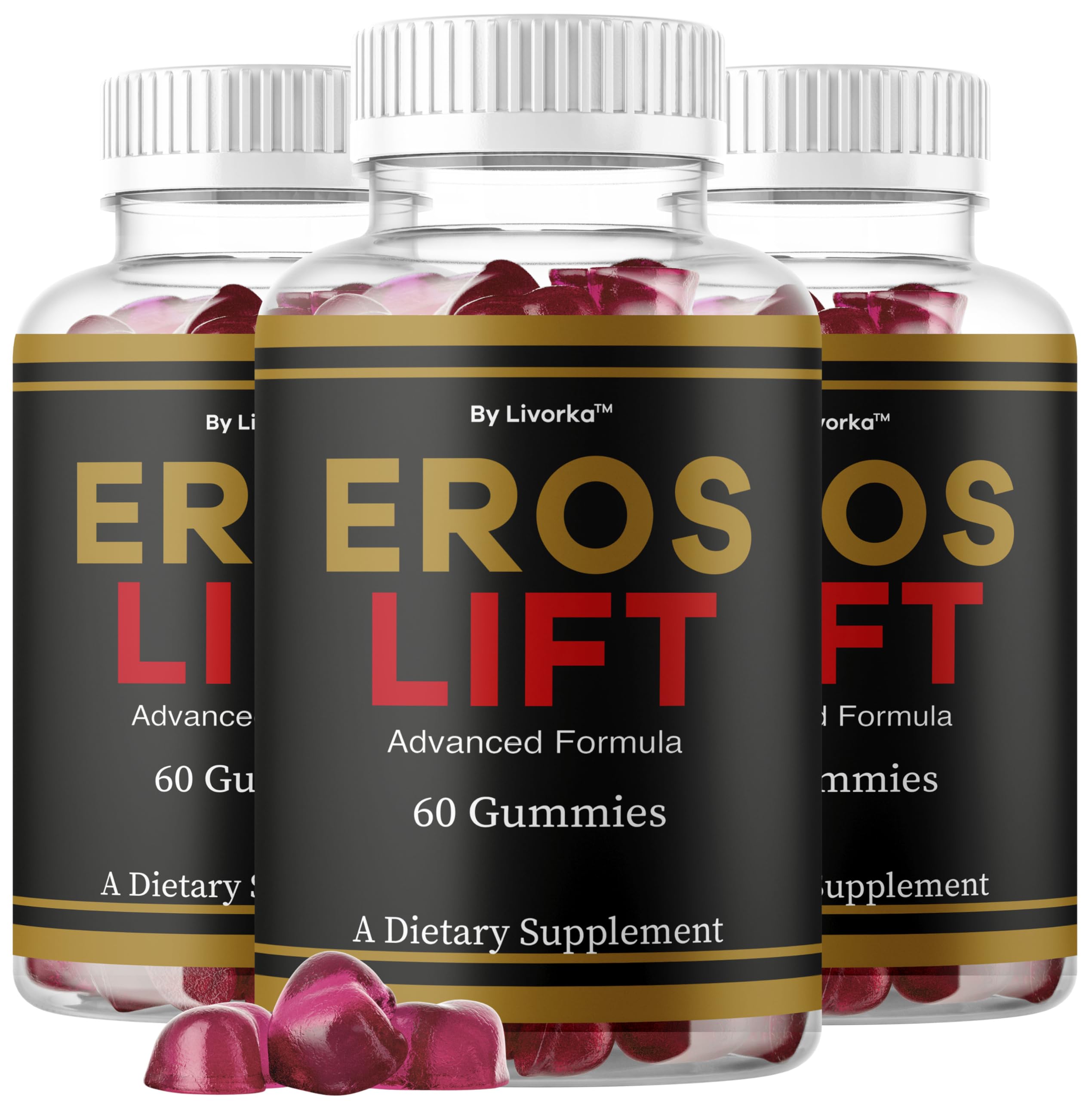 LIVORKA Eros Lift Gummies 3-pack for daily wellness option