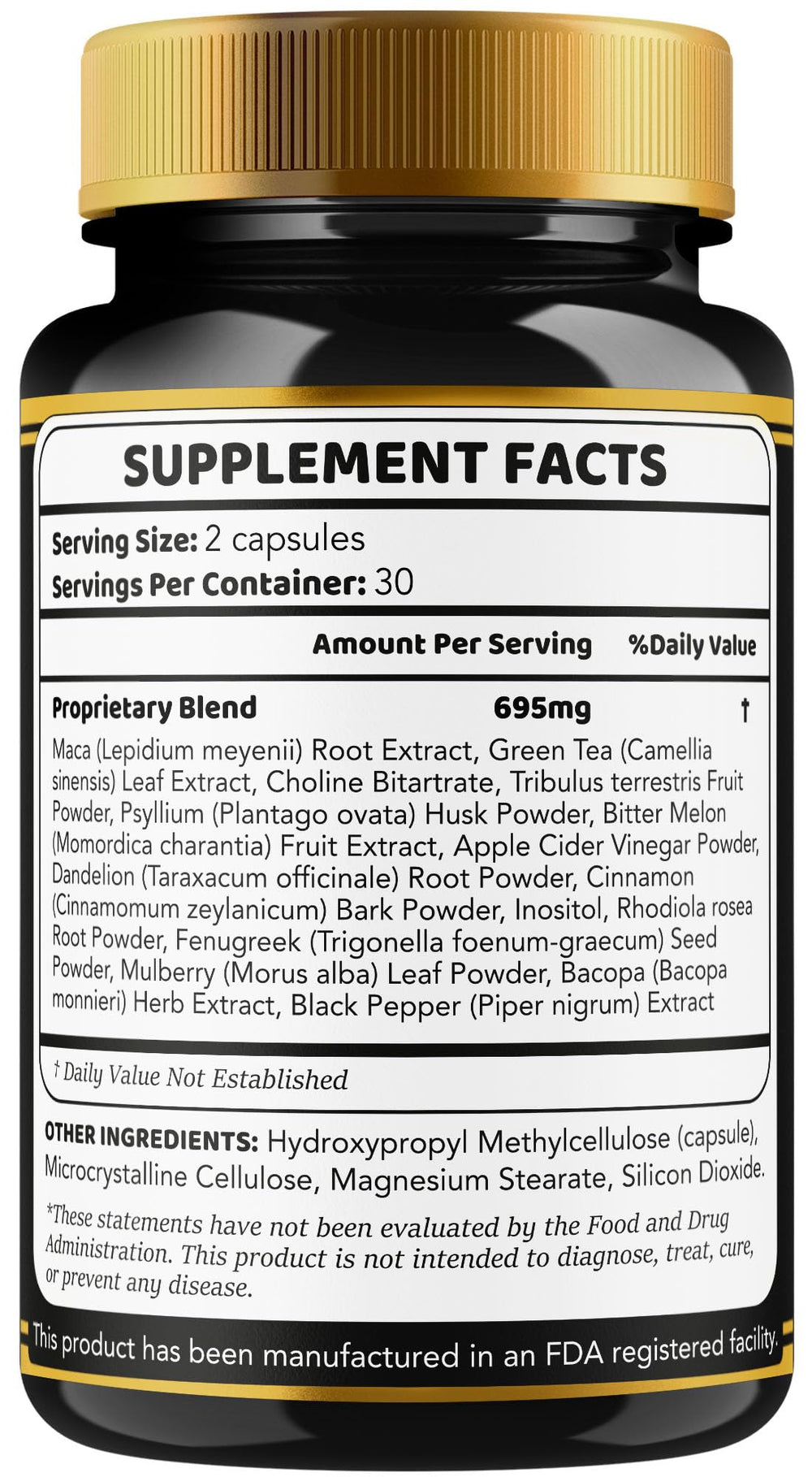 Natural ingredients list on LIVORKA Eros Lift emphasizing wellness support.
