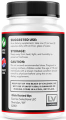 LIVORKA Eros Power capsules serving size image for easy daily dosing.