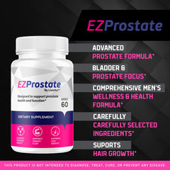 LIVORKA EZ Prostate capsules closeup showing easy-to-swallow design for daily use.