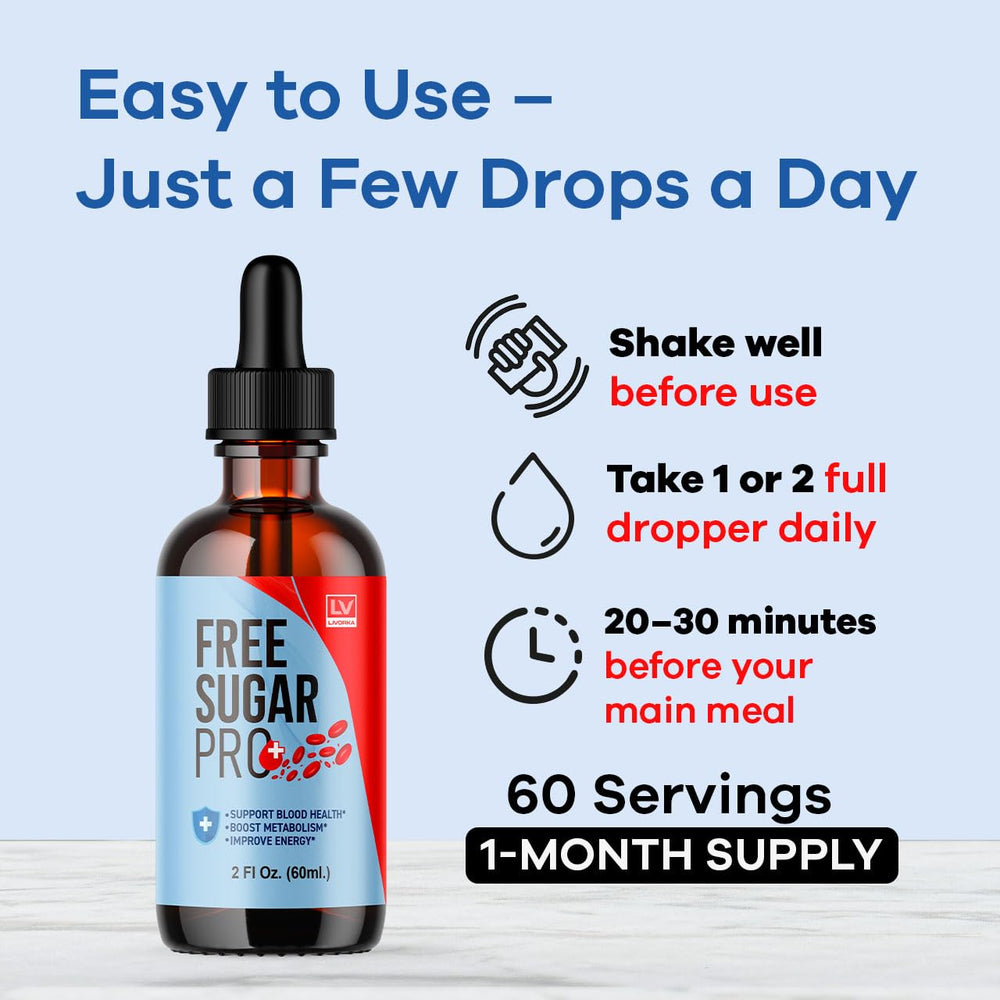 LIVORKA Free Sugar Pro Drops dispenser action for precise dosing.