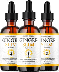 LIVORKA Ginger Slim Drops bottle front shows premium all-natural formulation for daily use