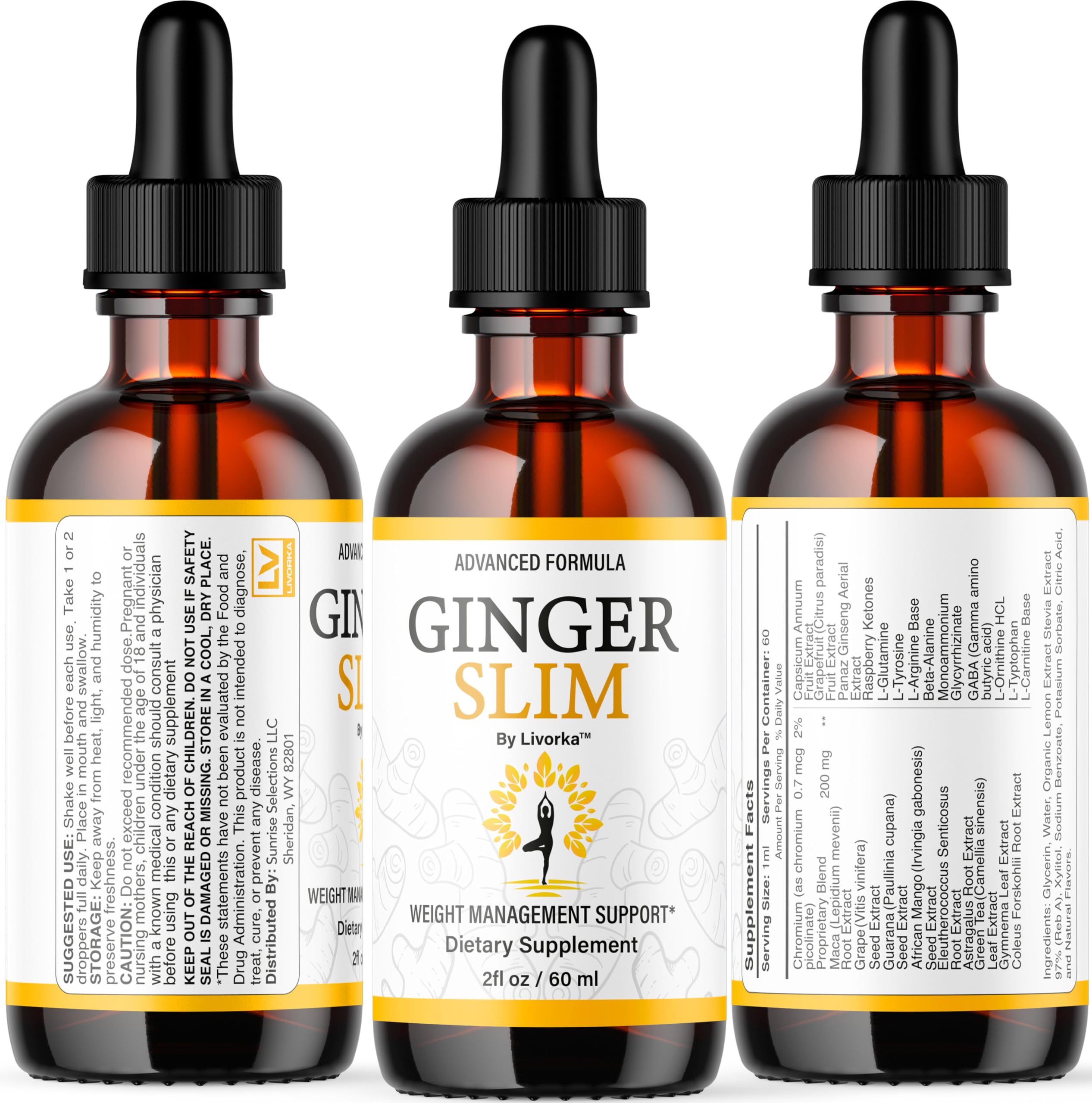 LIVORKA Ginger Slim Drops on desk setup suggests discreet daily use