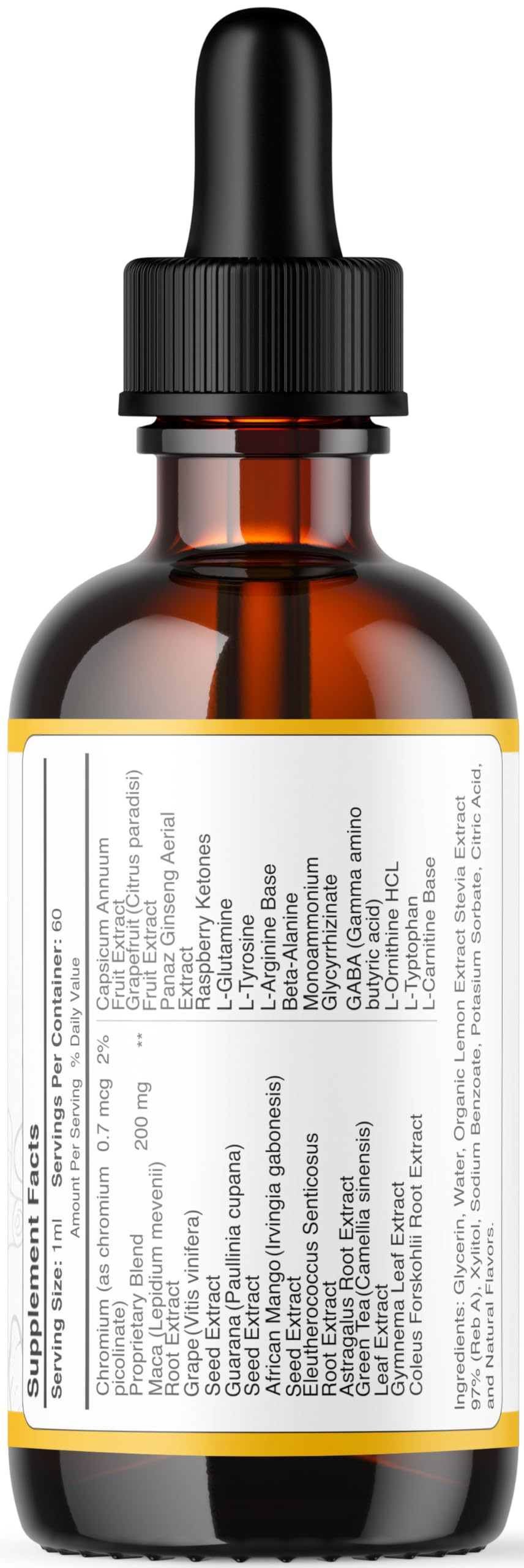 LIVORKA Ginger Slim Drops glass bottle conveys premium presentation