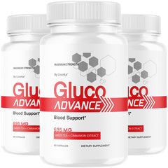 LIVORKA Gluco Advance 3-pack bottle front for daily wellness