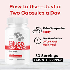 Packaging box for Gluco Advance 3-pack on table