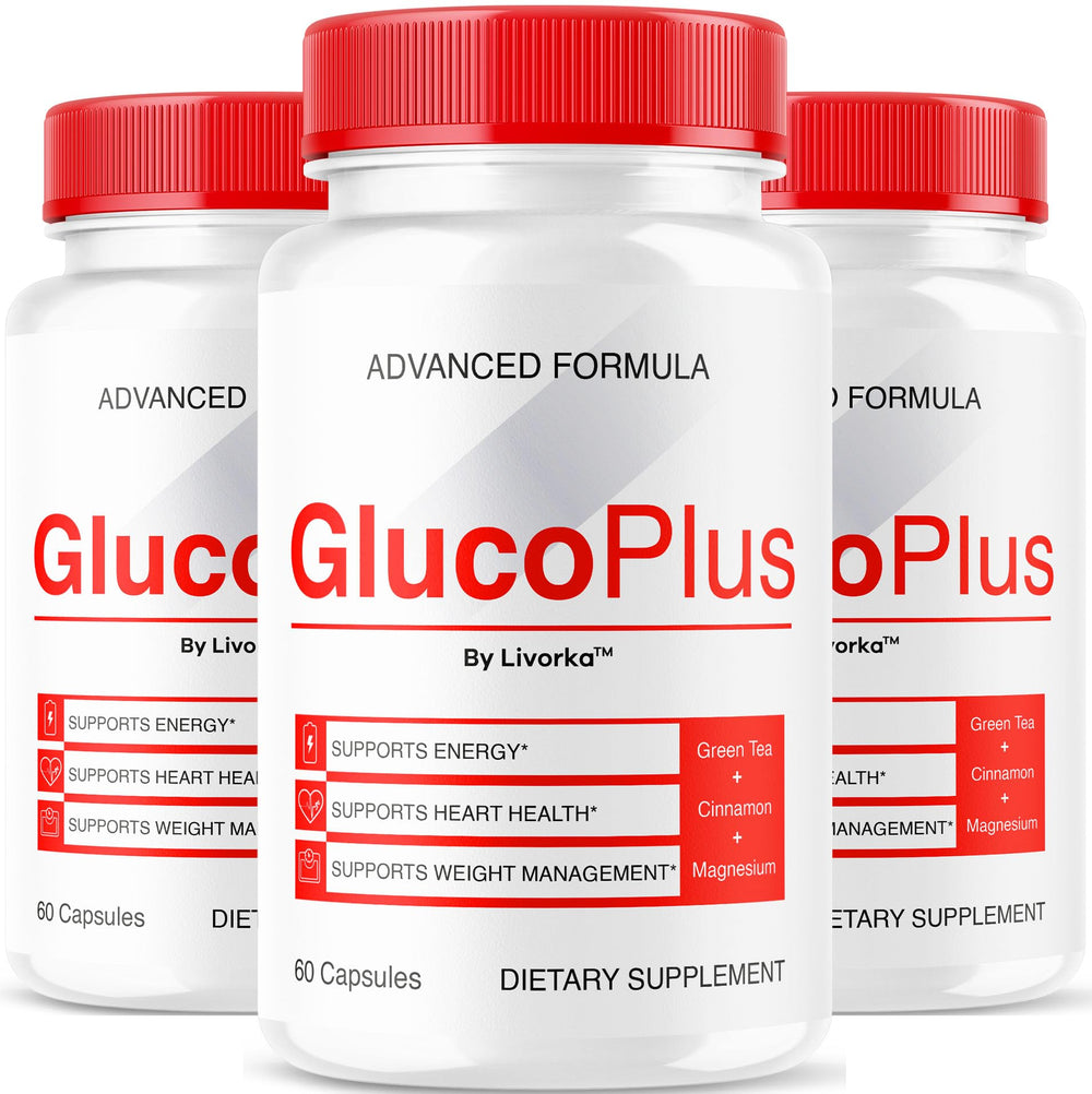LIVORKA Gluco Plus 3-pack front view highlighting circulation support.
