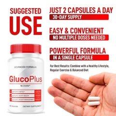 LIVORKA Gluco Plus label details highlight natural ingredients and USA manufacturing.