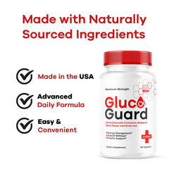 LIVORKA GlucoGuard capsules with water for daily routine.