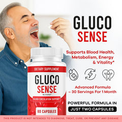 LIVORKA GlucoSense capsules close-up highlighting natural ingredients.