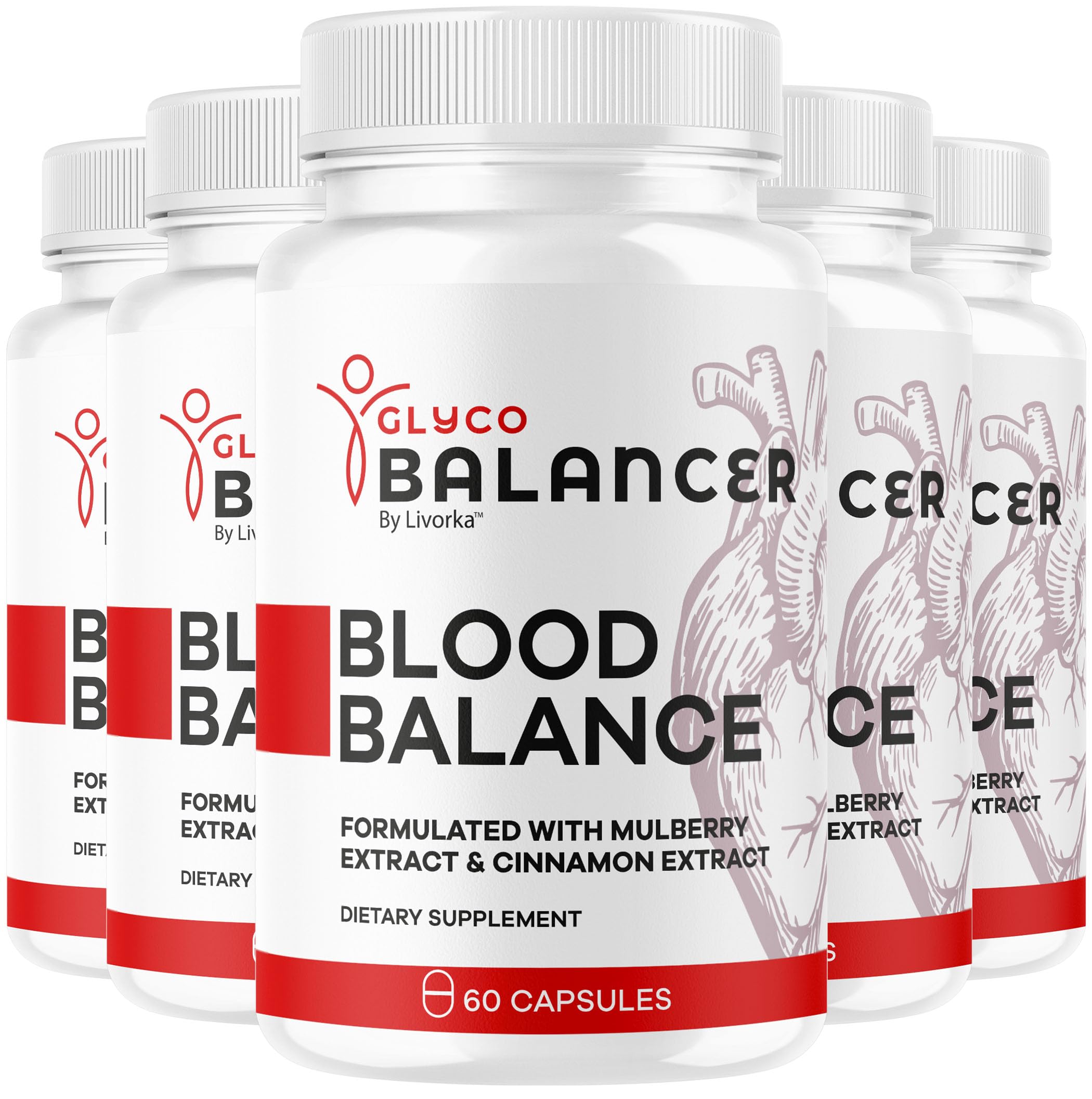 LIVORKA Glyco Balancer capsules package front, showcasing all natural wellness support