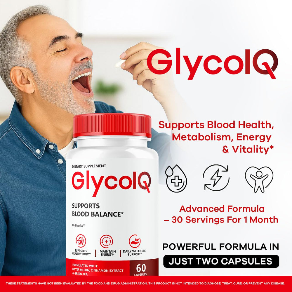 LIVORKA Glyco IQ capsules close-up shows easy daily capsule form for routine use.