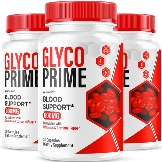 LIVORKA Glyco Prime capsules bottle-front for daily wellness support.