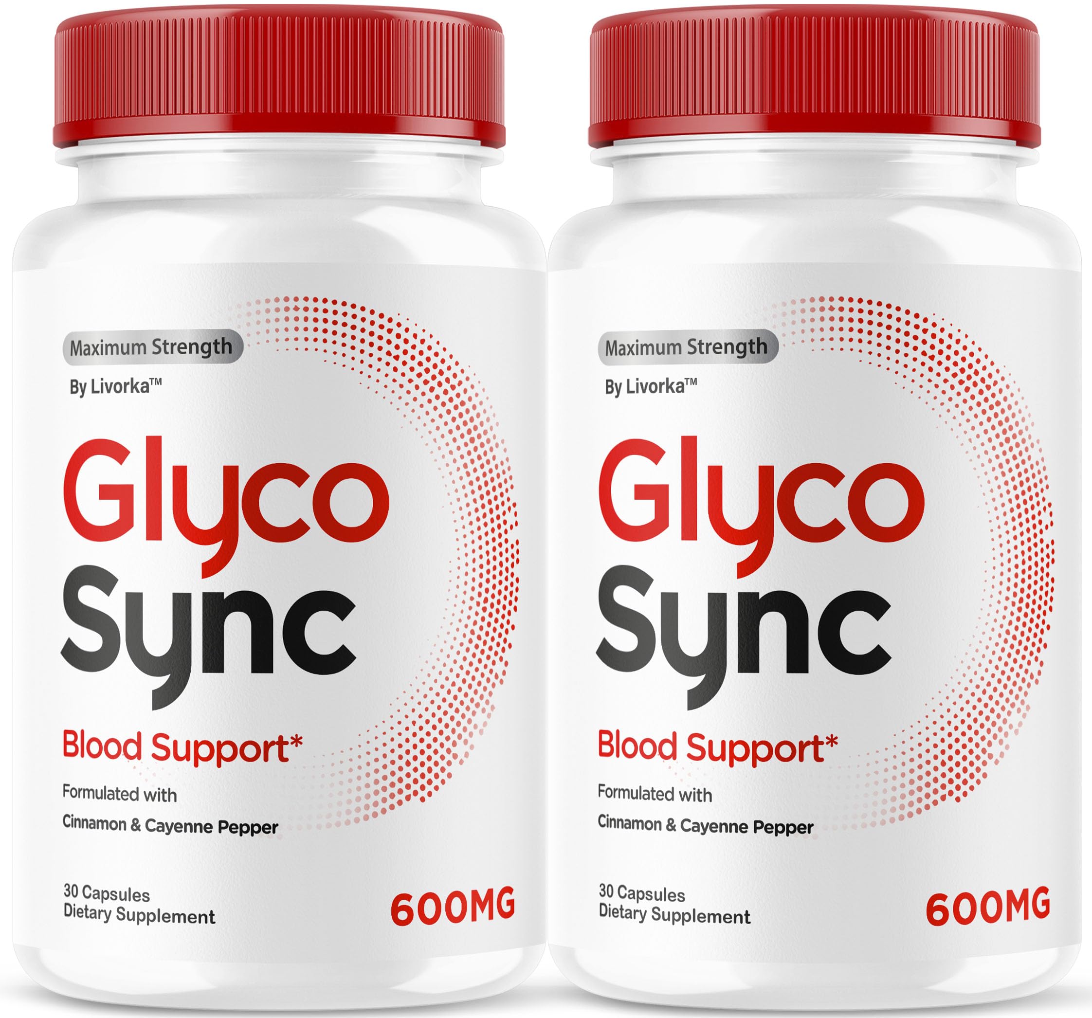 LIVORKA Glyco Sync capsules bottle on a shelf for daily wellness.