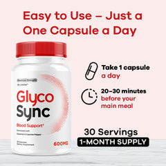 Glyco Sync packaging displayed for on-the-go nutrition support.