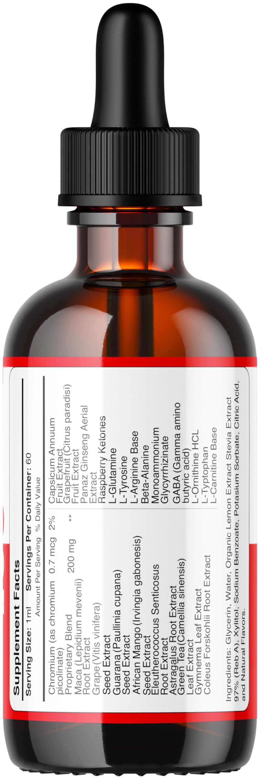 Amber bottle reflects premium storage and freshness.