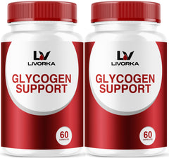 LIVORKA Glycogen Support 2-pack bottle front view for daily wellness