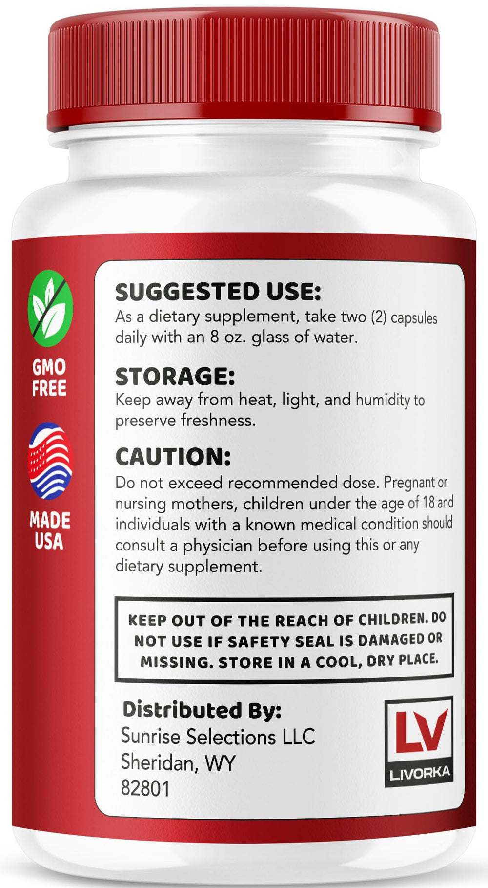 LIVORKA Glycogen Support packaging view for 2 months supply
