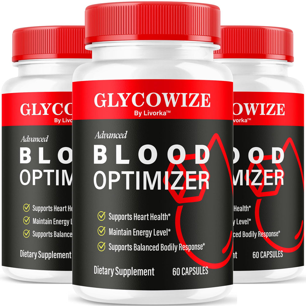 LIVORKA Glycowize bottle front showing premium blood support formula.