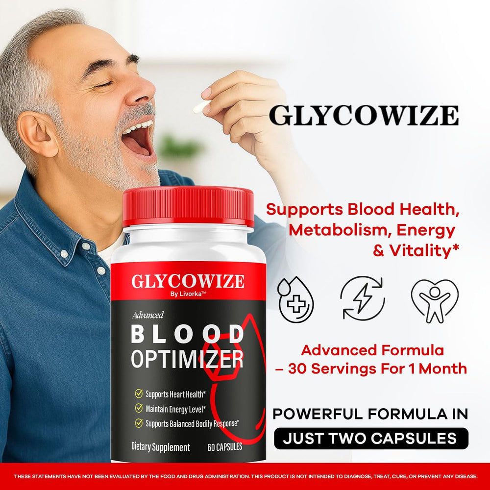 LIVORKA Glycowize bottle label highlighting ingredients for daily wellness.